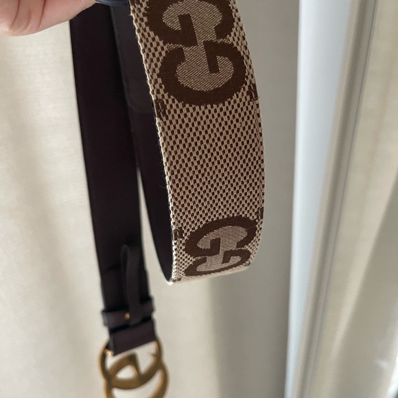 Gucci GG Marmont canvas belt Size 85cm - Picture 2 of 5